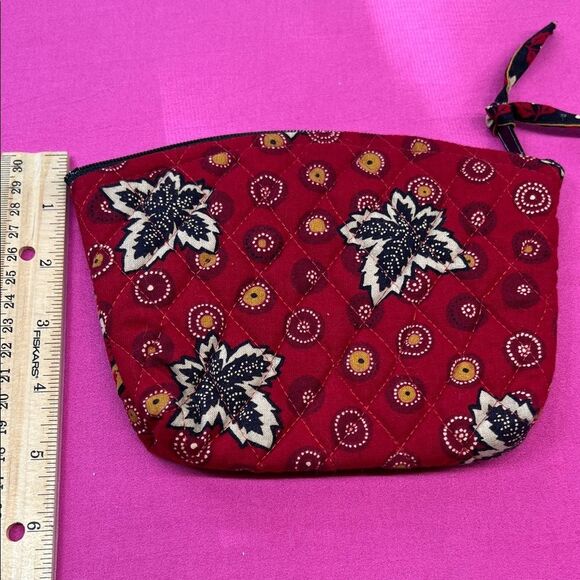 Vera Bradley Red Coin Cosmetic Bag - Picture 4 of 5